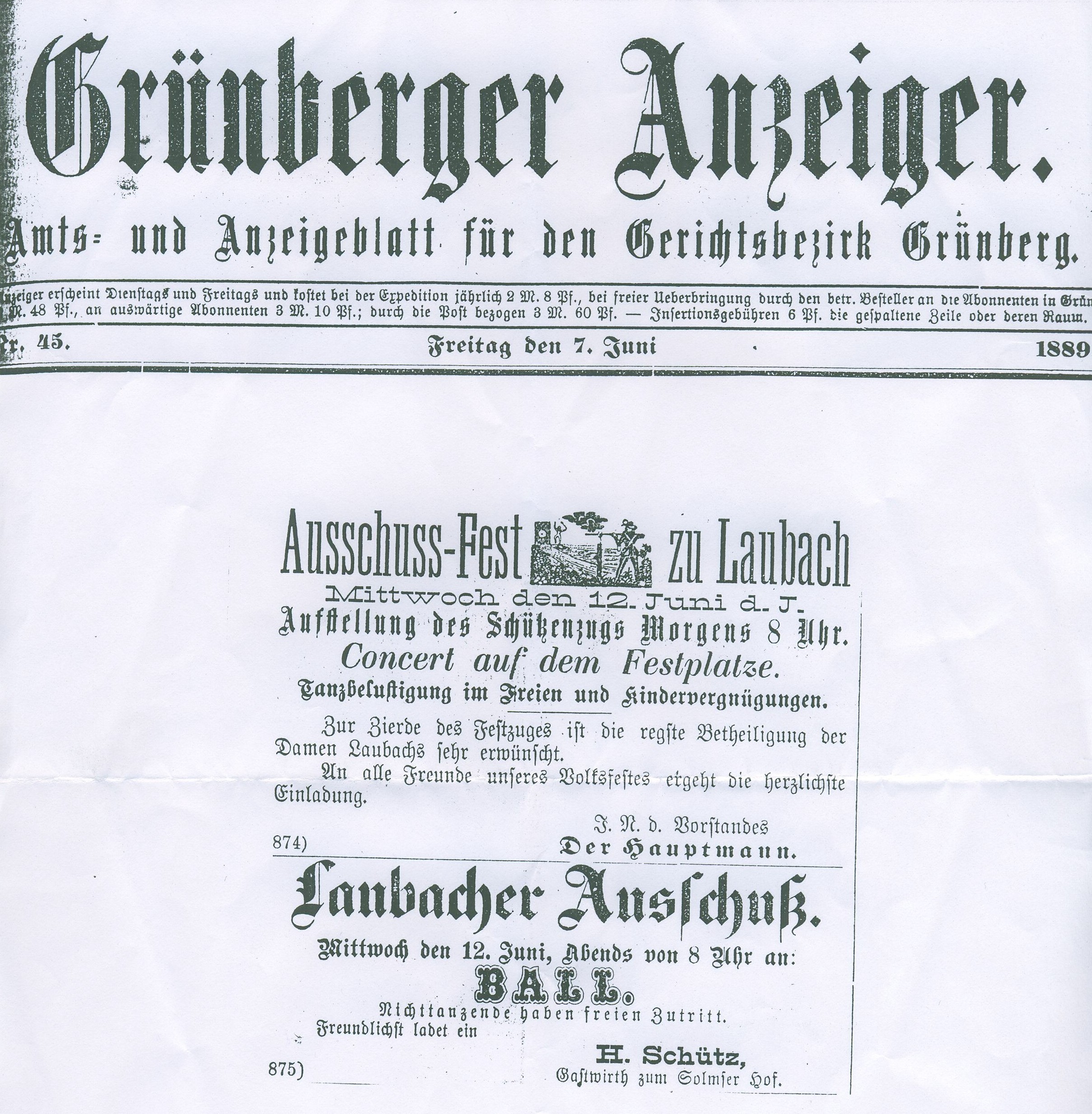 Laubacher Ausschussfest, History 002